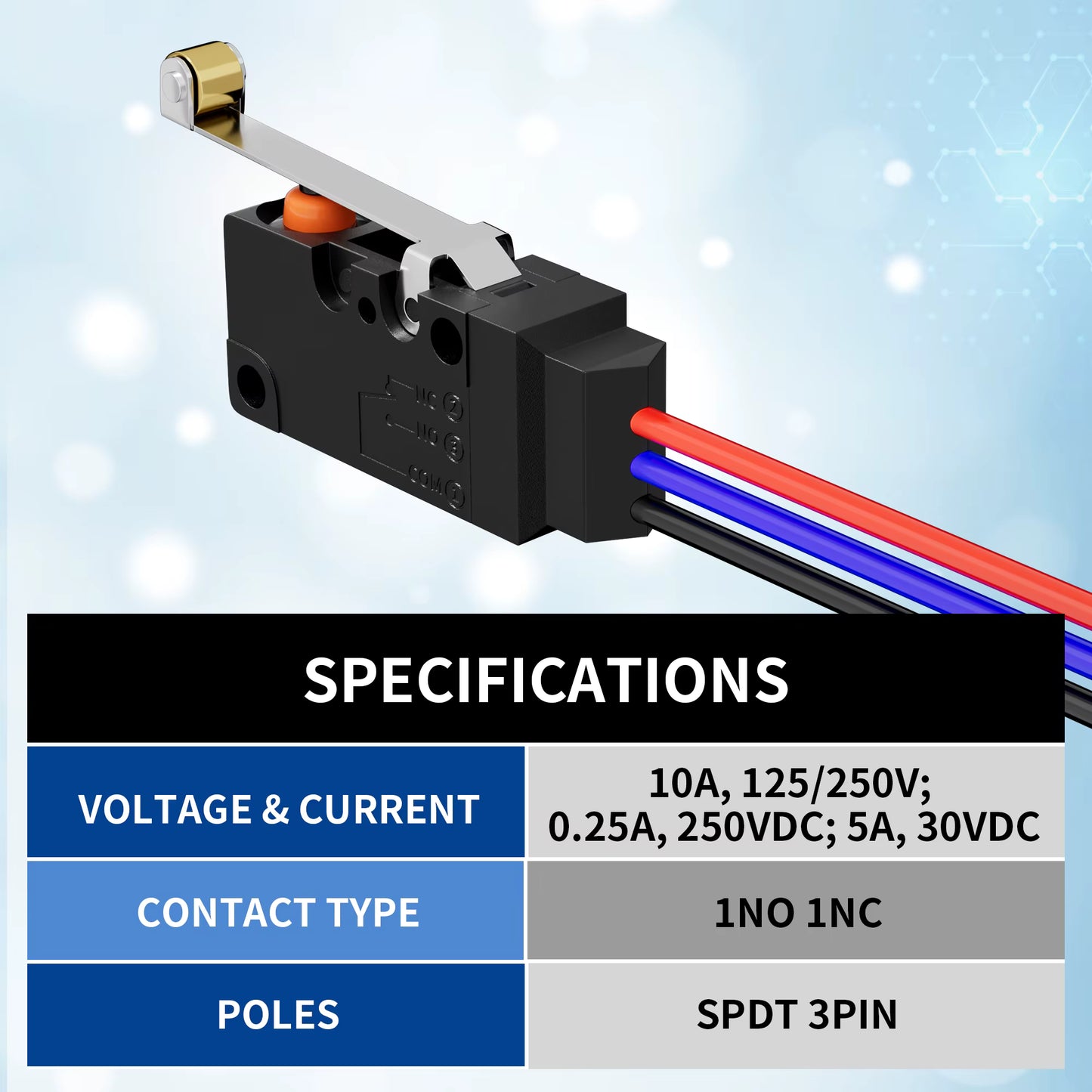 Waterproof Micro Limit Switch (2pcs)